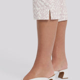 Marilyn Straight Crop Jeans In Petite - Snow Leopard
