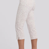 Marilyn Straight Crop Jeans In Petite - Snow Leopard