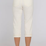 Marilyn Straight Crop Jeans In Petite - Vintage White