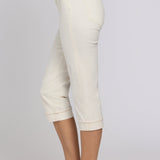Marilyn Straight Crop Jeans In Petite - Vintage White
