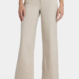 Teresa Wide Leg Ankle Jeans In Petite - Feather
