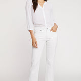 Marilyn Straight Ankle Jeans In Petite - Optic White