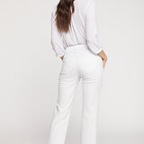 Marilyn Straight Ankle Jeans In Petite - Optic White