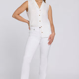 Marilyn Straight Jeans In Petite - Optic White