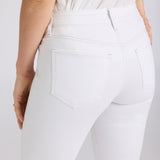 Marilyn Straight Jeans In Petite - Optic White