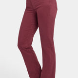 Marilyn Straight Jeans In Petite - True Burgundy