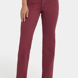 Marilyn Straight Jeans In Petite - True Burgundy