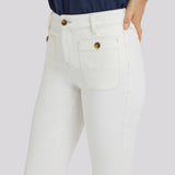 Marilyn Straight Jeans In Petite - Vintage White