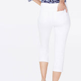 Chloe Skinny Capri Jeans In Petite - Optic White