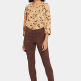 Basic Legging Pants In Petite - Dark Chocolate