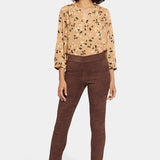 Basic Legging Pants In Petite - Dark Chocolate