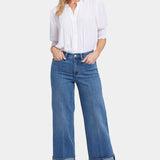 Teresa Wide Leg Jeans In Petite - Stillwater Lake