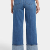 Teresa Wide Leg Jeans In Petite - Stillwater Lake