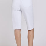 Kristie '80s Bermuda Denim Shorts In Petite - Optic White