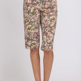 Kristie '80s Bermuda Denim Shorts In Petite - Earth Blooms