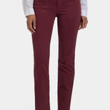 Marilyn Straight Jeans In Petite - Sienna Red