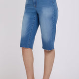 Kristie '80s Bermuda Denim Shorts In Petite - Pacifica
