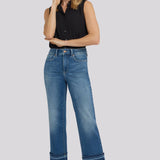 Bailey Relaxed Straight Ankle Jeans In Petite - Sun Soak