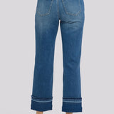 Bailey Relaxed Straight Ankle Jeans In Petite - Sun Soak