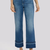 Bailey Relaxed Straight Ankle Jeans In Petite - Sun Soak