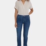 Margot Girlfriend Jeans In Petite - Vintage Lapis