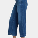 Teresa Wide Leg Ankle Jeans In Petite - Opera Blue
