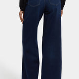 Teresa Wide Leg Jeans In Petite - Ink Skyline