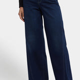 Teresa Wide Leg Jeans In Petite - Ink Skyline