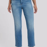 Marilyn Straight Ankle Jeans In Petite - Port Sea