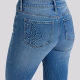 Marilyn Straight Ankle Jeans In Petite - Pacifica