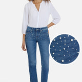 Marilyn Straight Jeans In Petite - Lake Notre-Dame
