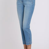 Sheri Slim Straight Ankle Jeans In Petite - Port Sea