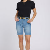 Ella Denim Shorts In Petite - Vista Lakes