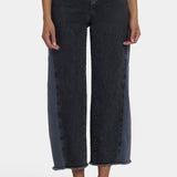 Teresa Wide Leg Jeans In Petite - Street Shade