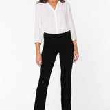 Marilyn Straight Jeans In Petite - Black