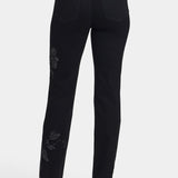 Marilyn Straight Jeans In Petite - Black Rinse