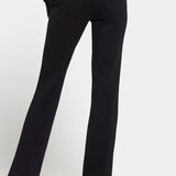 Vegan Stretch Leather Marilyn Straight Pants In Petite - Black
