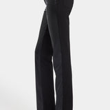 Vegan Stretch Leather Marilyn Straight Pants In Petite - Black