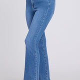 Billie Mini Bootcut Ankle Jeans In Petite - Blue Paradise