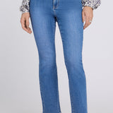 Billie Mini Bootcut Ankle Jeans In Petite - Blue Paradise