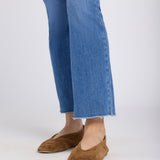 Billie Mini Bootcut Ankle Jeans In Petite - Blue Paradise