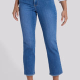Marilyn Straight Ankle Jeans In Petite - Blue Paradise