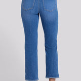 Marilyn Straight Ankle Jeans In Petite - Blue Paradise