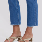 Marilyn Straight Ankle Jeans In Petite - Blue Paradise