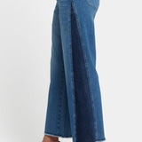 Teresa Wide Leg Jeans In Petite - Avenue Blue