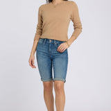 Briella 10 Inch Denim Shorts In Petite - Breezy Palms