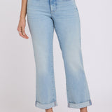 Bailey Relaxed Straight Crop Jeans In Petite - Keys View