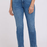 Sheri Slim Straight Ankle Jeans In Petite - Breezy Palms