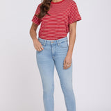 Sheri Slim Straight Ankle Jeans In Petite - Keys View