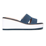 Raizy Wedge Sandals - Navy